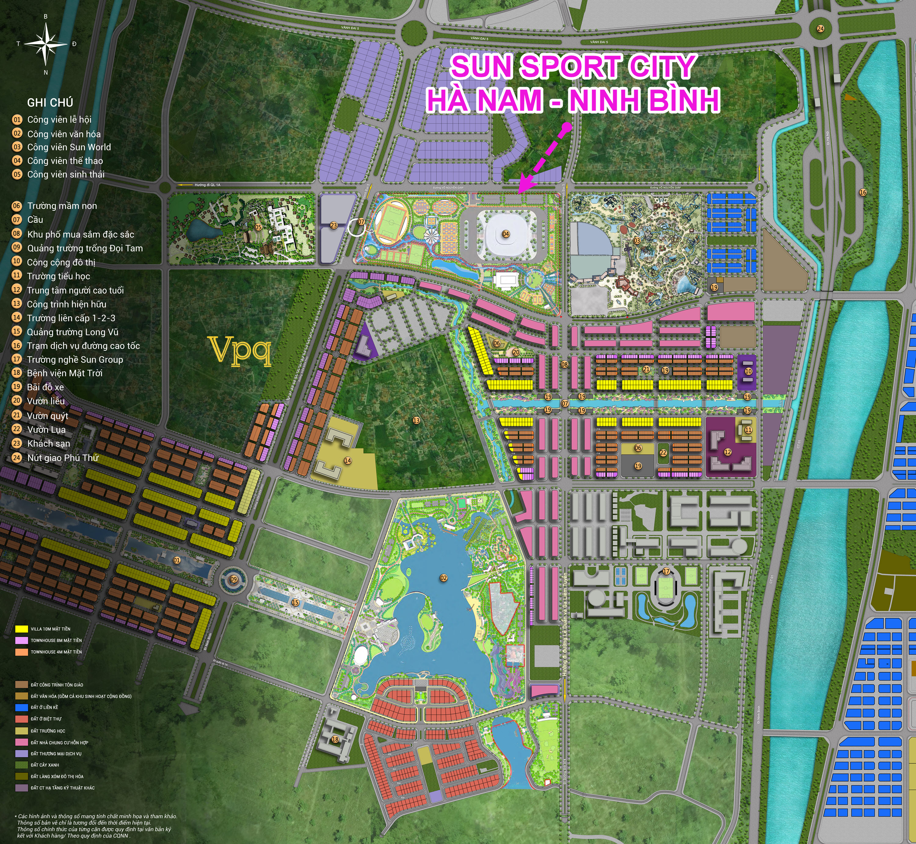 Sun Sport City là một trong 5 đại công viên đô thị Sun Urban City