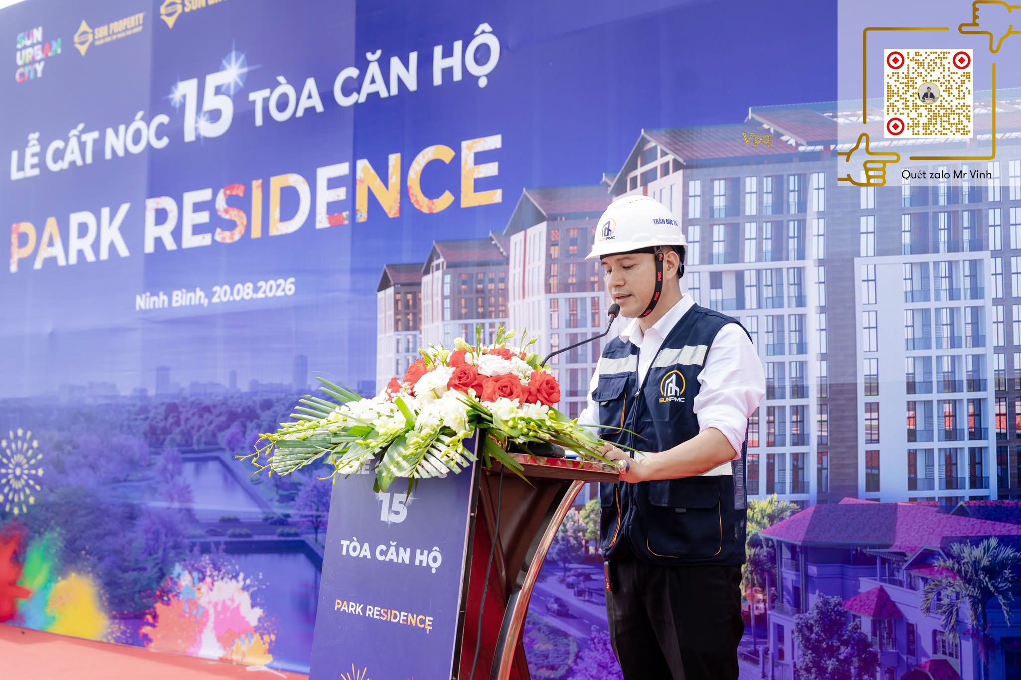 Đại diện đơn vị quản lý dự án Sun PMc phát biểu tại sự kiện