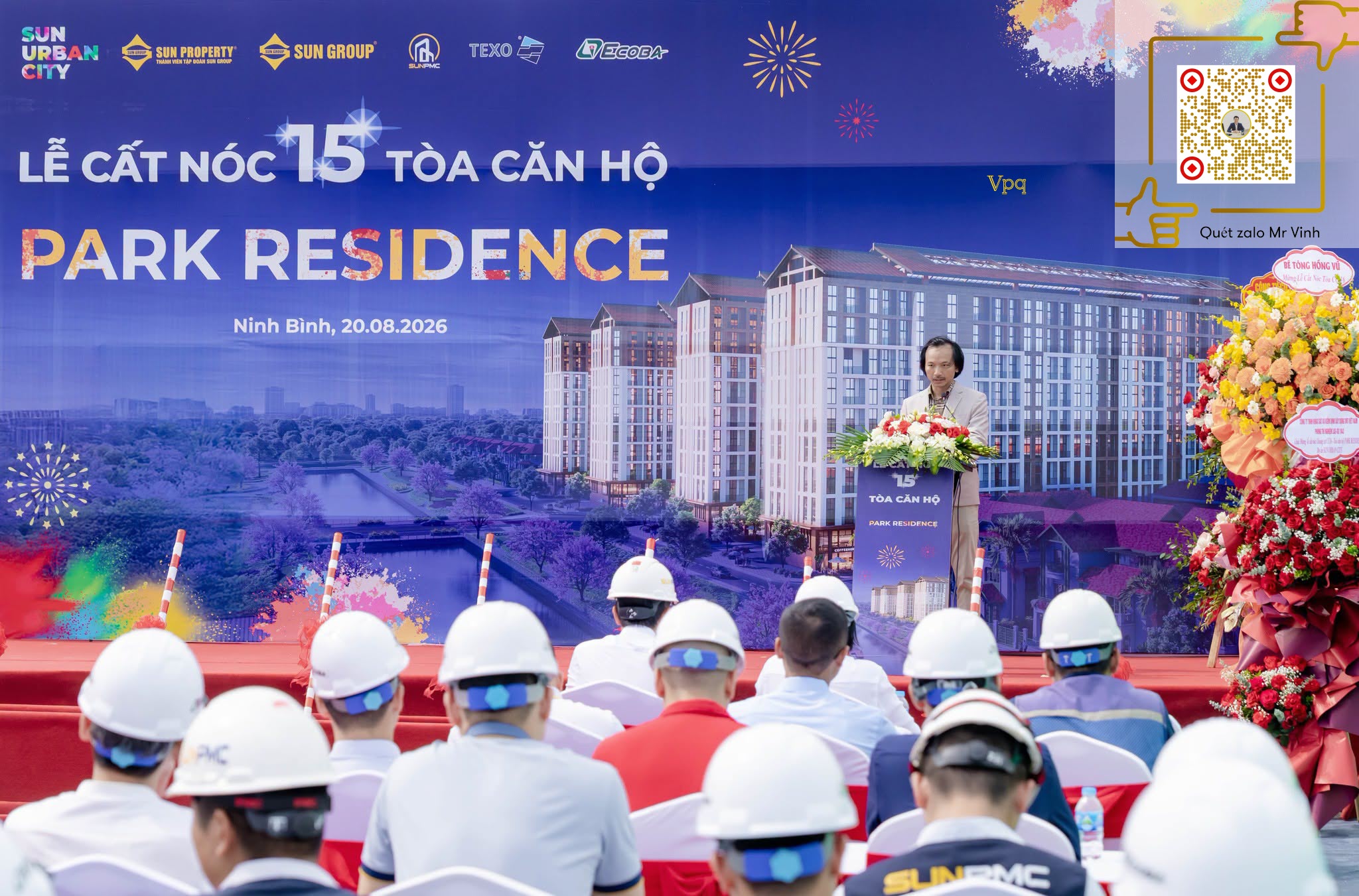 Đại diện nhà thầu Ecoba phát biểu tại sự kiện