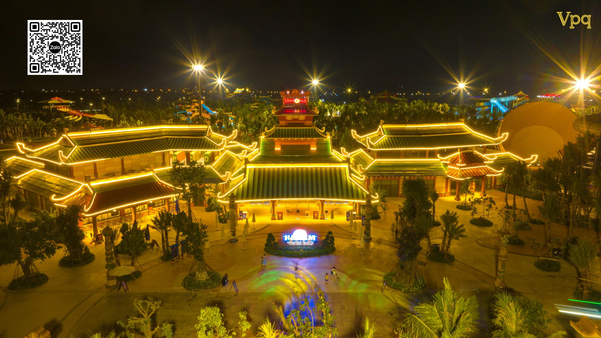 Không gian về đêm Sun World Hà Nam