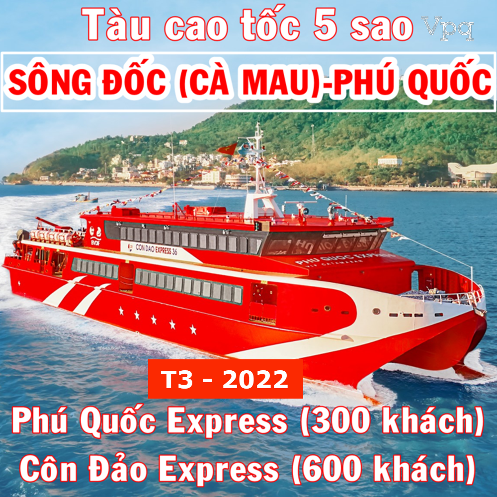 Tàu cao tốc Cà Mau - Phú Quốc