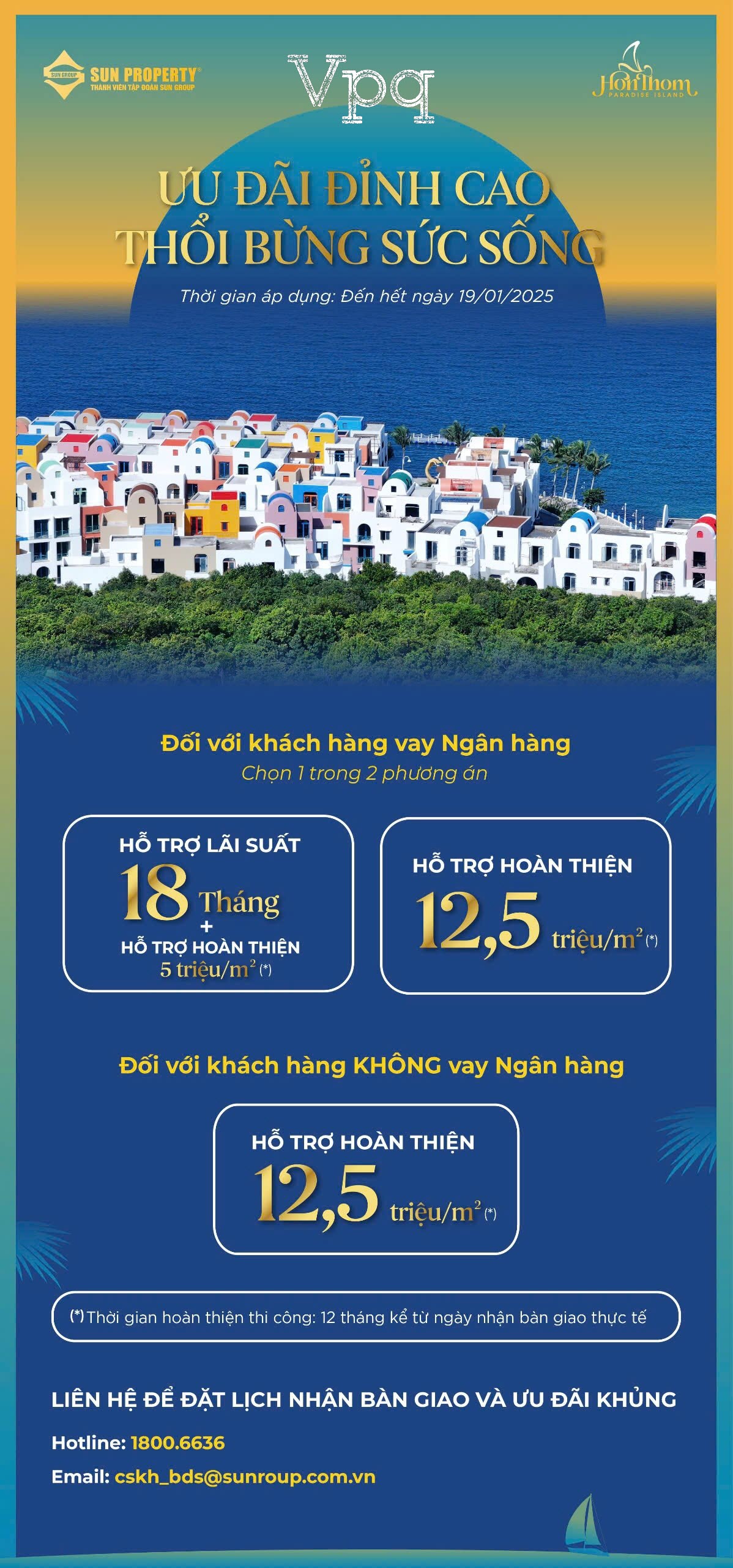 Ưu đãi dành cho chủ nhân The Santo Port Hòn Thơm