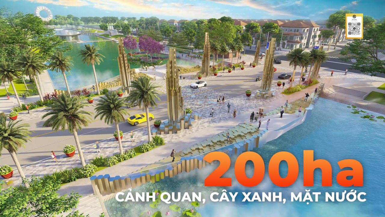 200ha cây xanh, cảnh quan, mặt nước