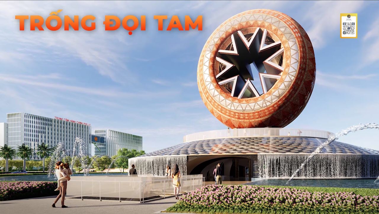 Biểu tượng Trống Đọi tam siêu to khổng lồ tại Sun Urban City