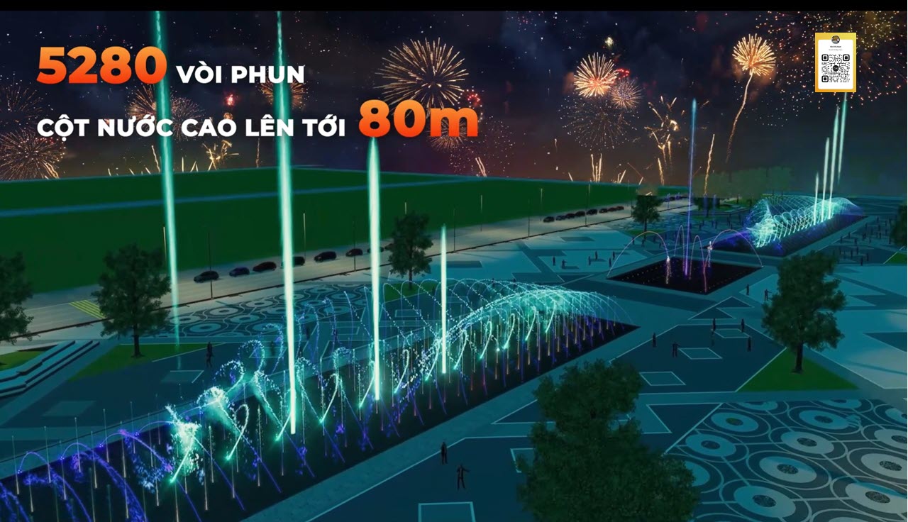 Với 5080 vòi phun, cột nước cao đến 80m