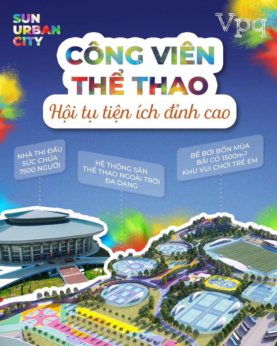 Phối cảnh công viên thể thao được quy hoạch trong tương lai