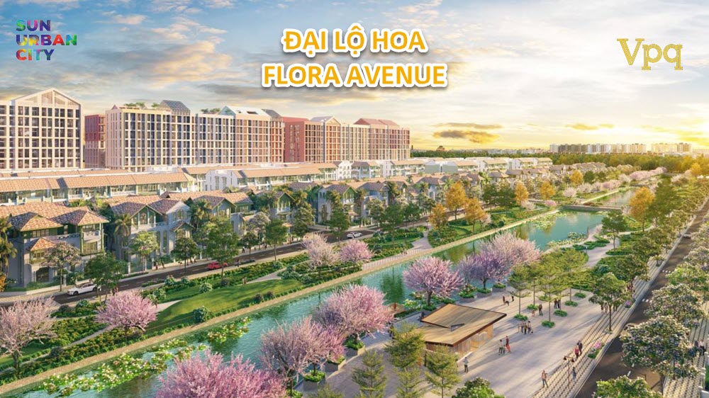Đại lộ hoa 10ha tâm điểm cảnh quan và thương mại của Flora Avenue
