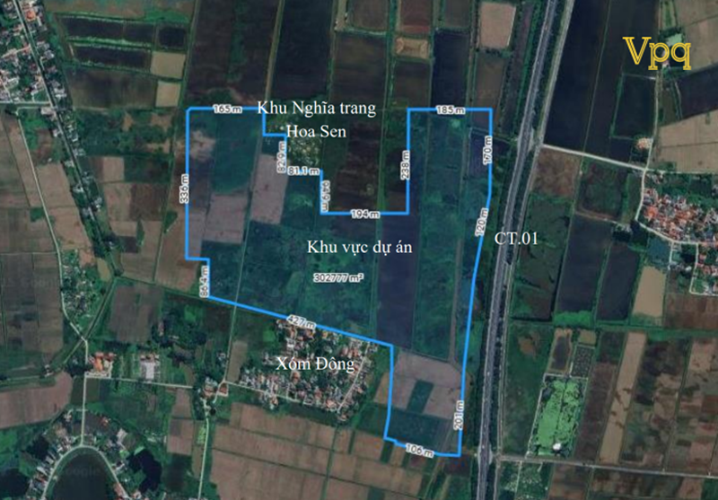 Vị trí khu vực dự án