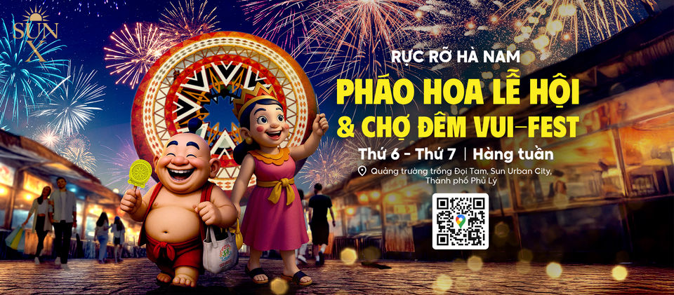 Quét mã QR Code để nhận hướng dẫn di chuyển đến Chợ đêm Vui-Fest Hà Nam