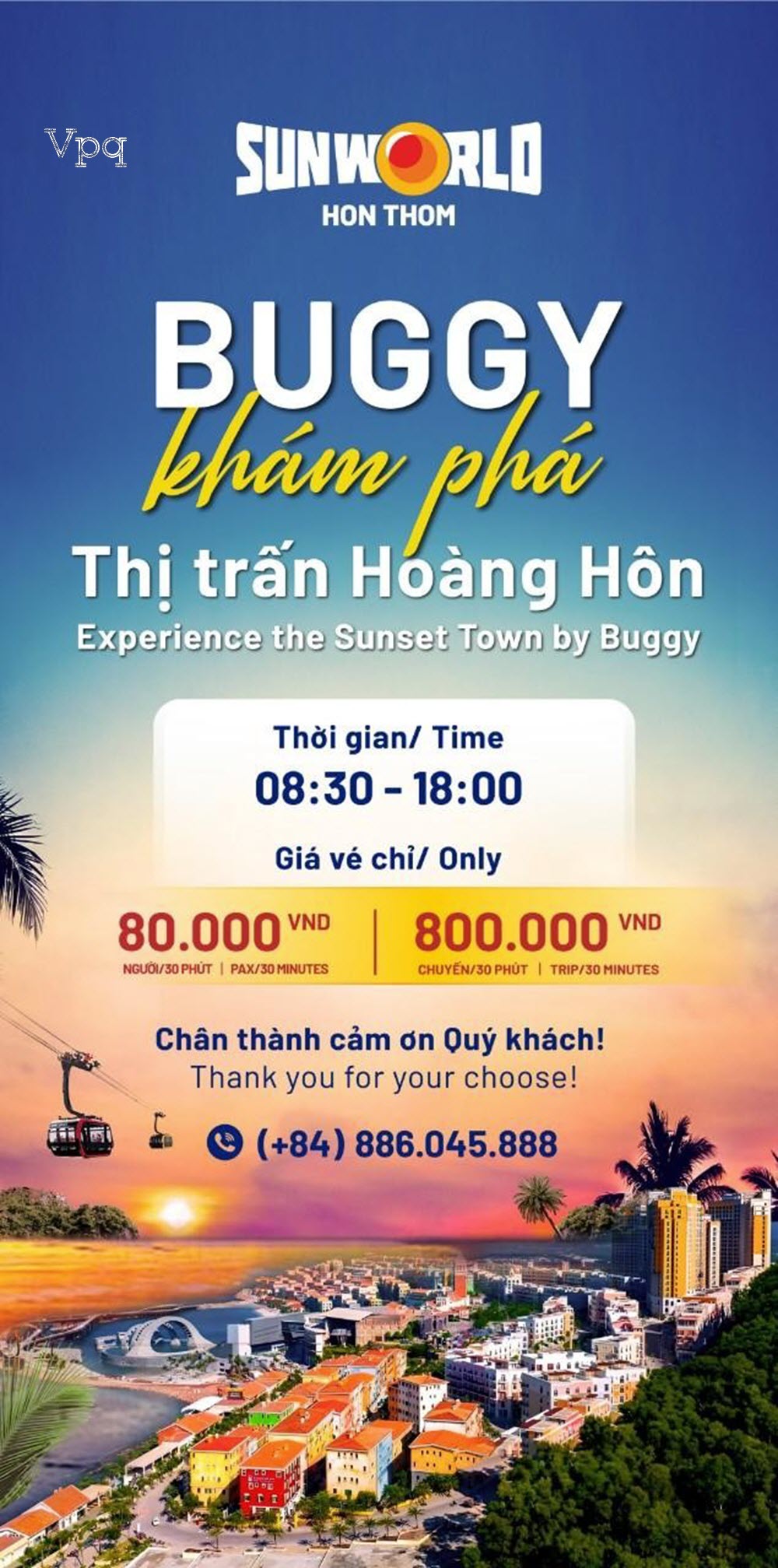 Lịch trình giá vé dịch vụ xe Buggy khám phá thị trấn Hoàng Hôn