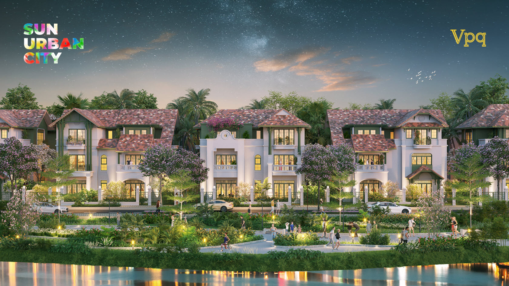 Phối cảnh biệt thự Sun Urban City