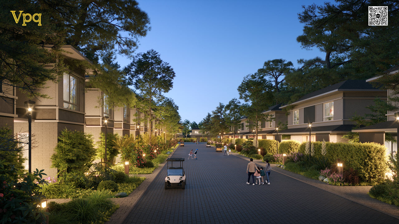 Phối cảnh khu phố biệt thự