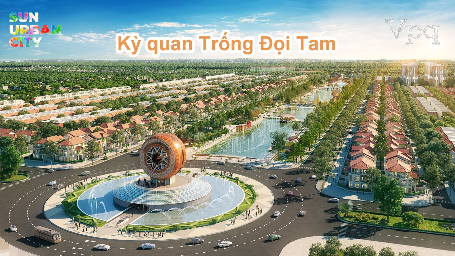 Cảnh quan trục đại lộ văn hóa lễ hội của đô thị