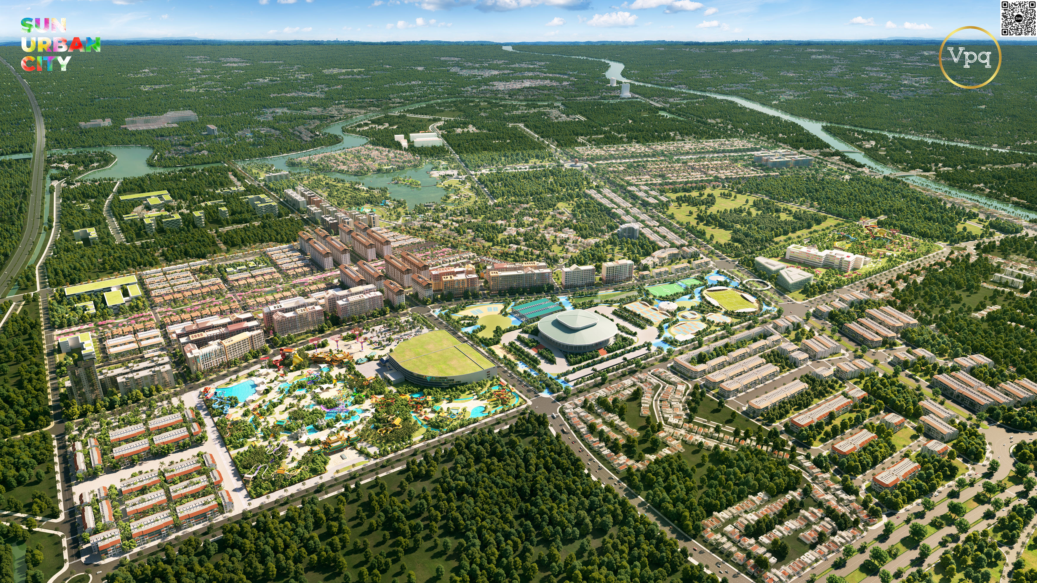 Phối cảnh tổng quan dự án Sun Urban City