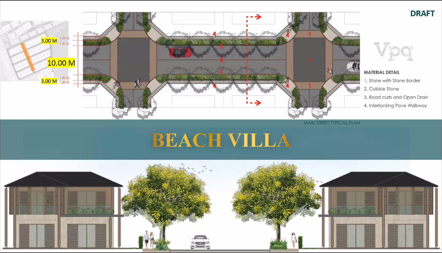Tuyến đường rộng nhất Beach Villa