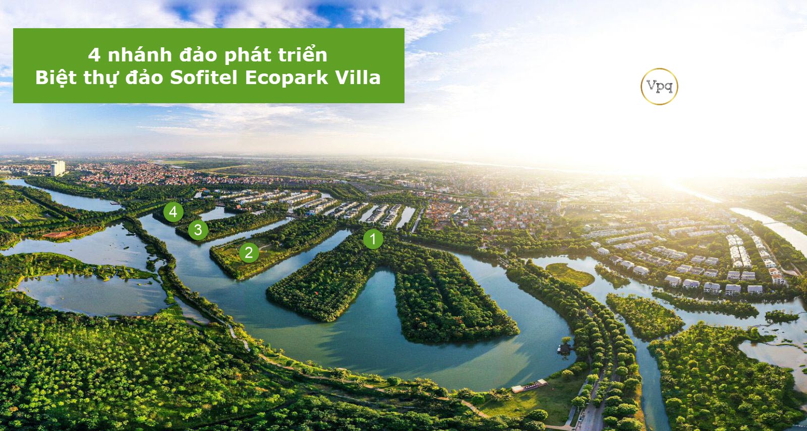 4 nhánh đảo lớn sẽ xây dựng biệt thự đảo Sofitel Ecopark