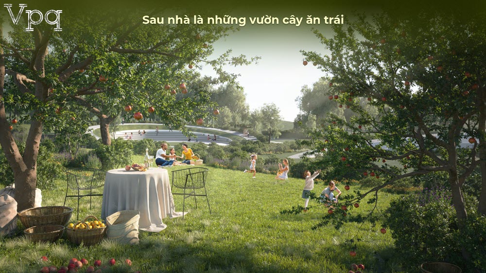 Vườn ăn trái cây sau nhà của Eco Village Saigon River