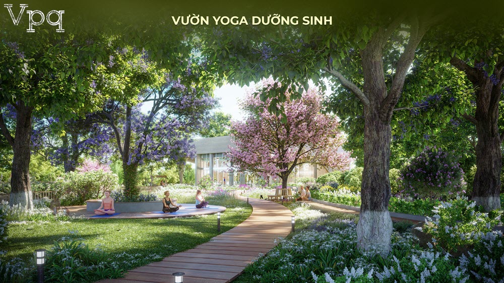 Vườn Yoga dưỡng sinh tại Eco Village Saigon River