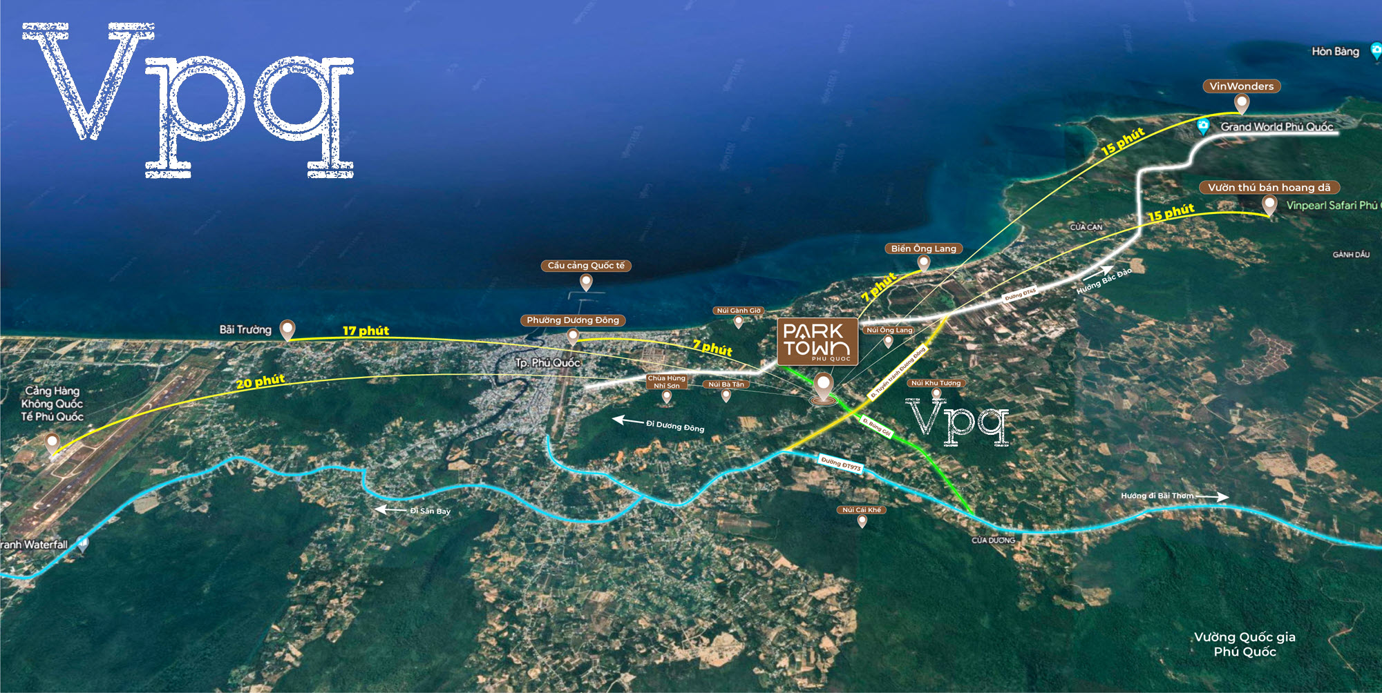 Bản đồ vị trí Park Town Phú Quốc trên Google Map