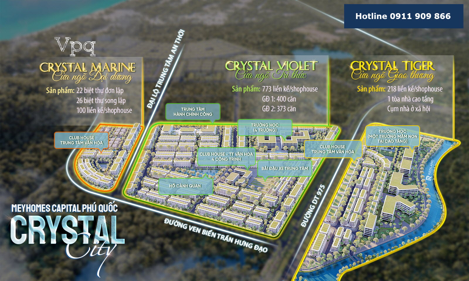 Chi tiết quỹ căn Crystal City - Meyhomes Capital Phú Quốc