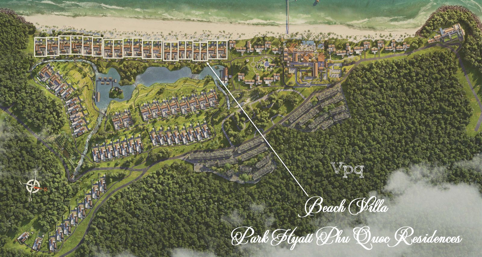 Mặt bằng Beach Villa dự án Park Hyatt Phú Quốc