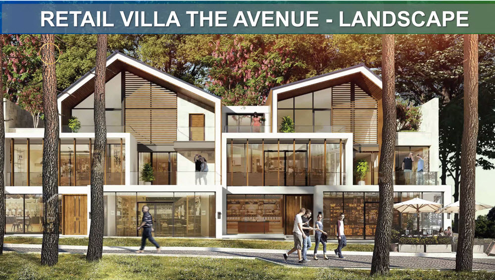 Retail Villa The Avenue Landscape phối màu