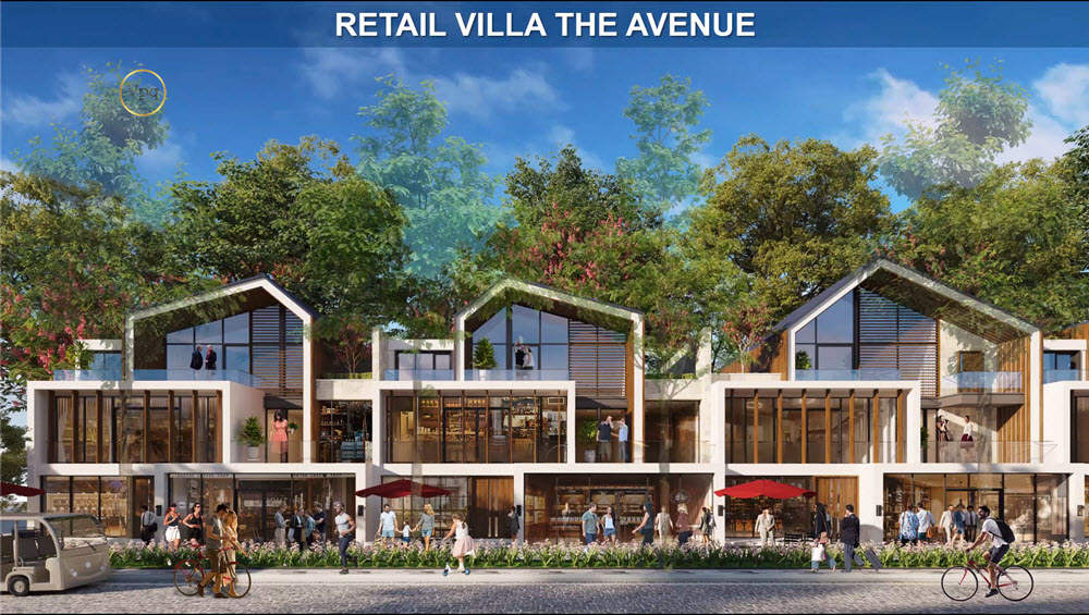 Phối cảnh Retail Villa The Avenue dự án Sun Secret Valley