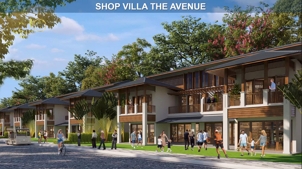 Phối cảnh Shop Villa The Avenue dự án Sun Secret Valley
