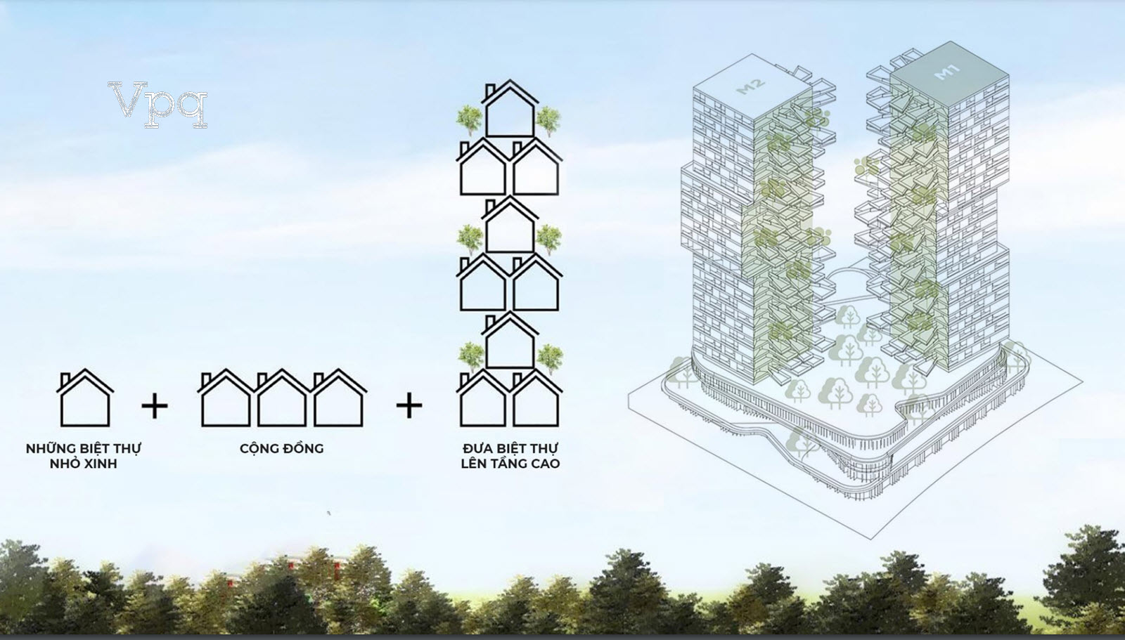 Ecopark đưa những căn biệt thự lên tầng cao