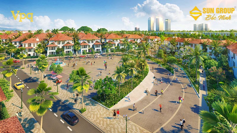 Hình ảnh phối cảnh biệt thự Sun Bắc Ninh