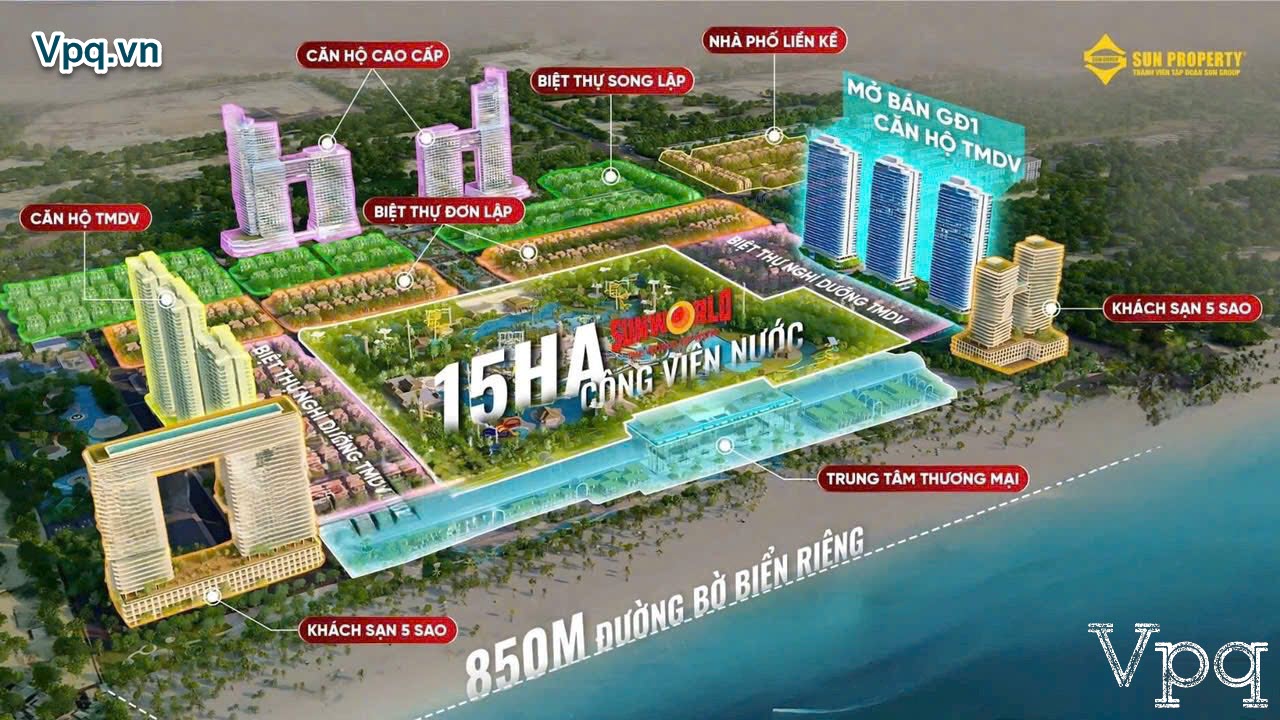 Phối cảnh tổng quan dự án Sun Blanca City tại Vũng Tàu