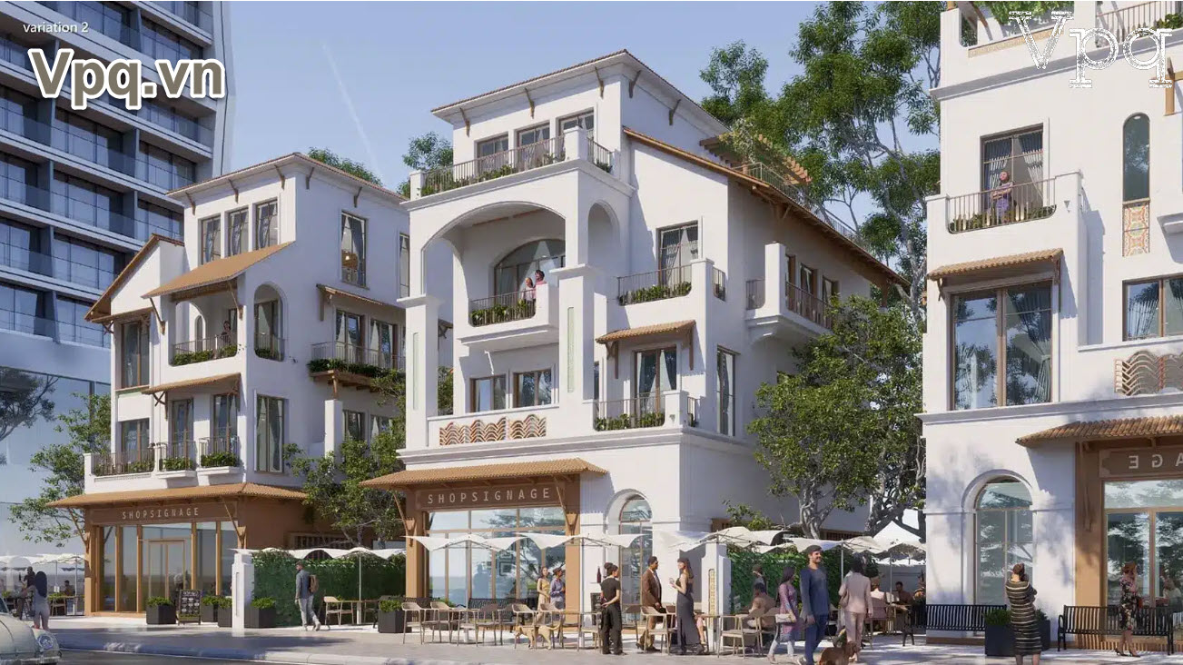 Phối cảnh nhà phố thương mại Blanca City Vũng Tàu