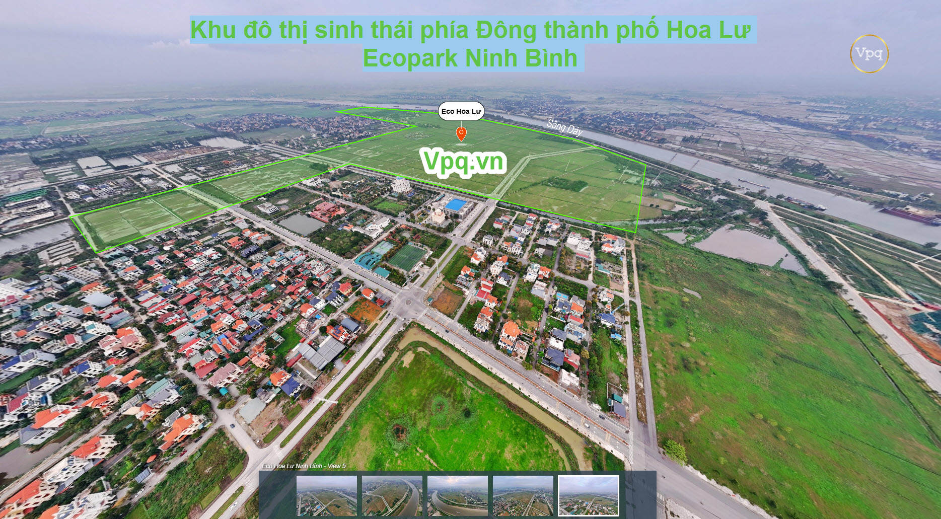 Hình ảnh thực tế vị trí dự án Eco Ninh Bình