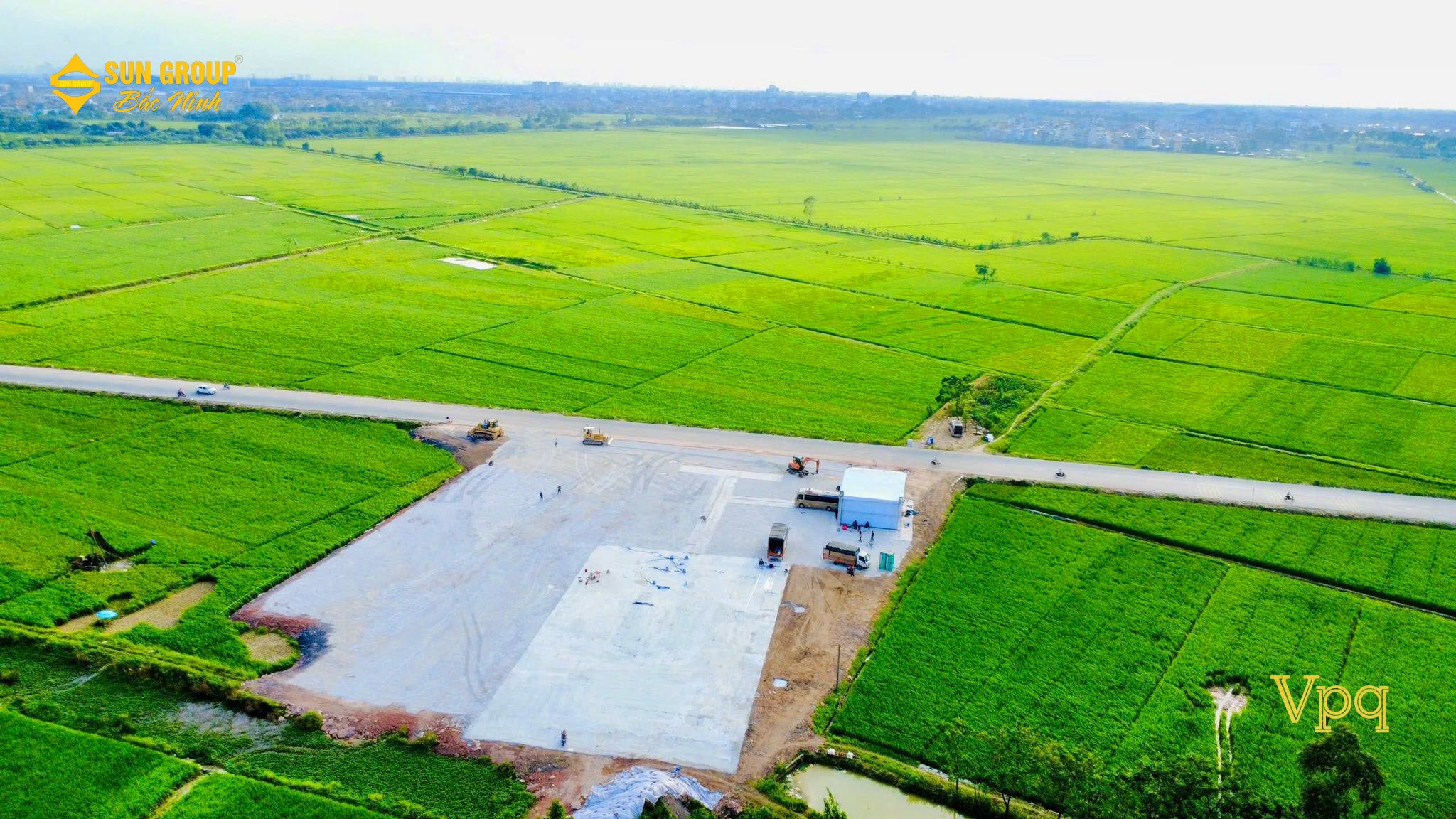 Hình ảnh thực tế vị trí xây dựng dự án Sun Bắc Ninh
