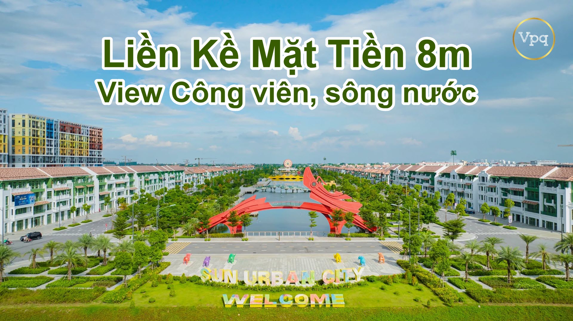    H&igrave;nh ảnh thực tế Liền kề mặt tiền 8m dự &aacute;n Sun Urban City