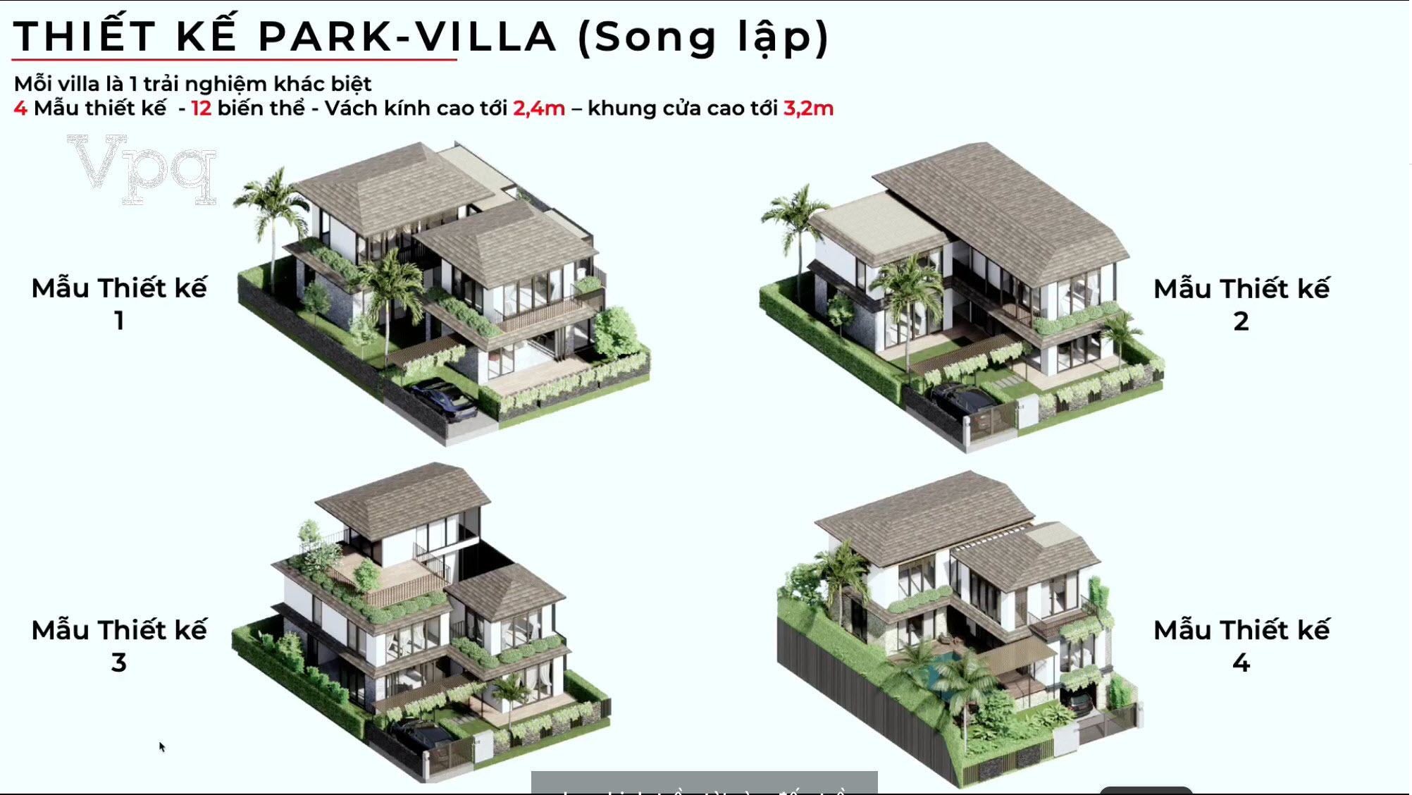 4 mẫu thiết kế Makaio Park Villa