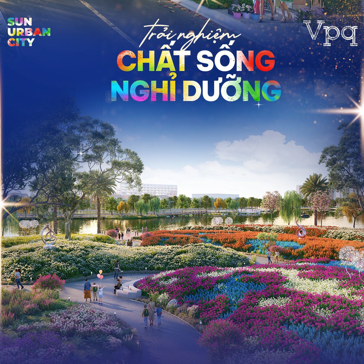 Sông như nghỉ dưỡng tại phân khu Kim Tiền Sun Urban City