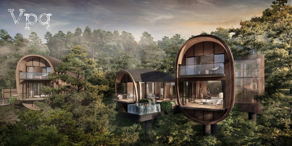 Phối cảnh biệt thự Tree Top Villa tại InterContinental Thanh Xuan Valley Resort