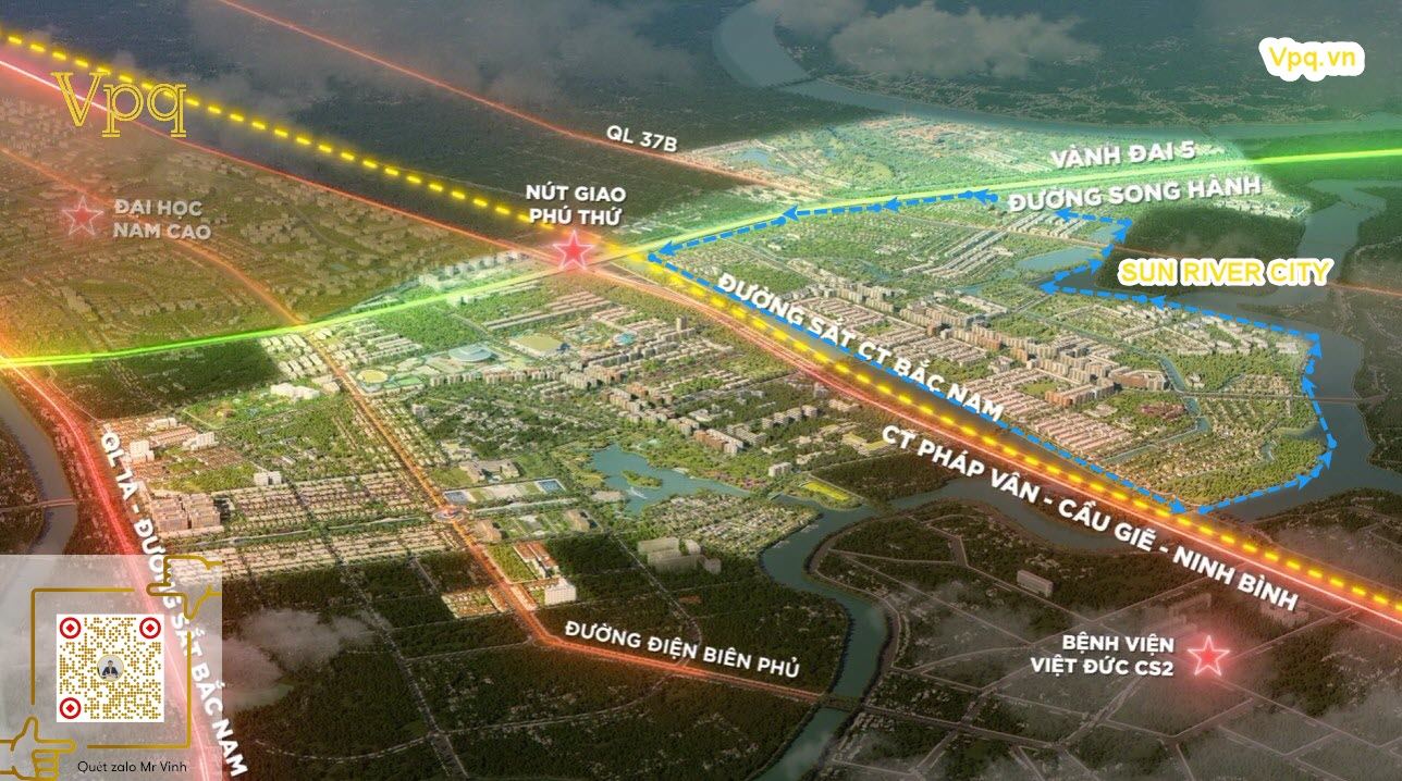 Vị trí dự án Sun River city