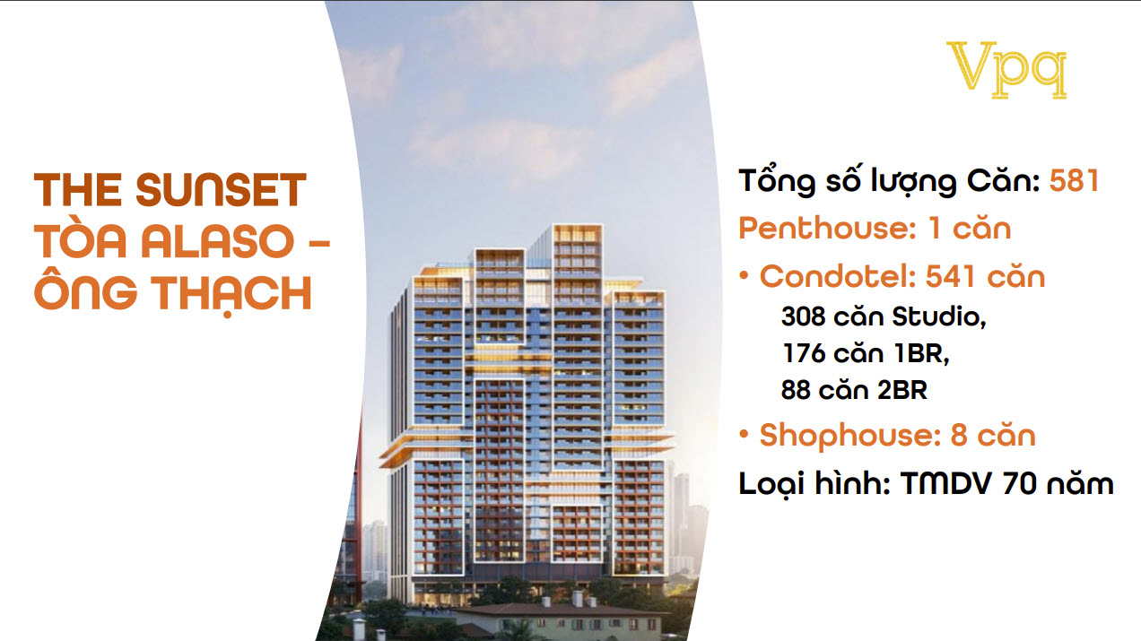 Thông tin căn hộ The Sunset - Tòa ông Thạch