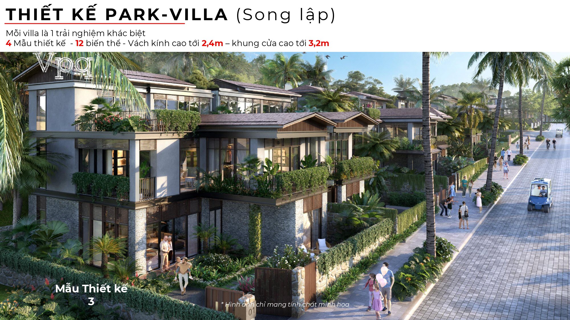 Phối cảnh mẫu thiết kế Park Villa (Song lập) 3