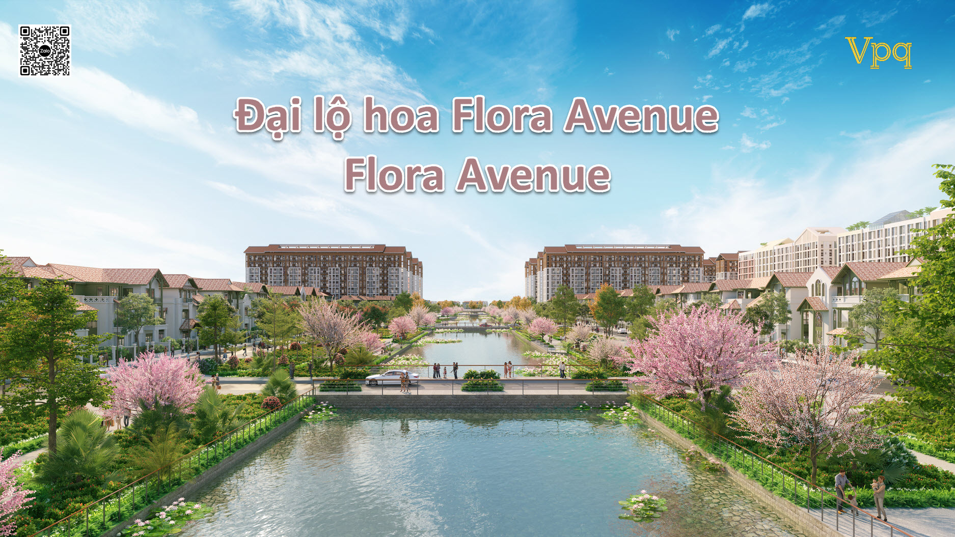 Đại lộ hoa với hoa anh đào và hoa ban Tây Bắc rự rỡ sắc màu