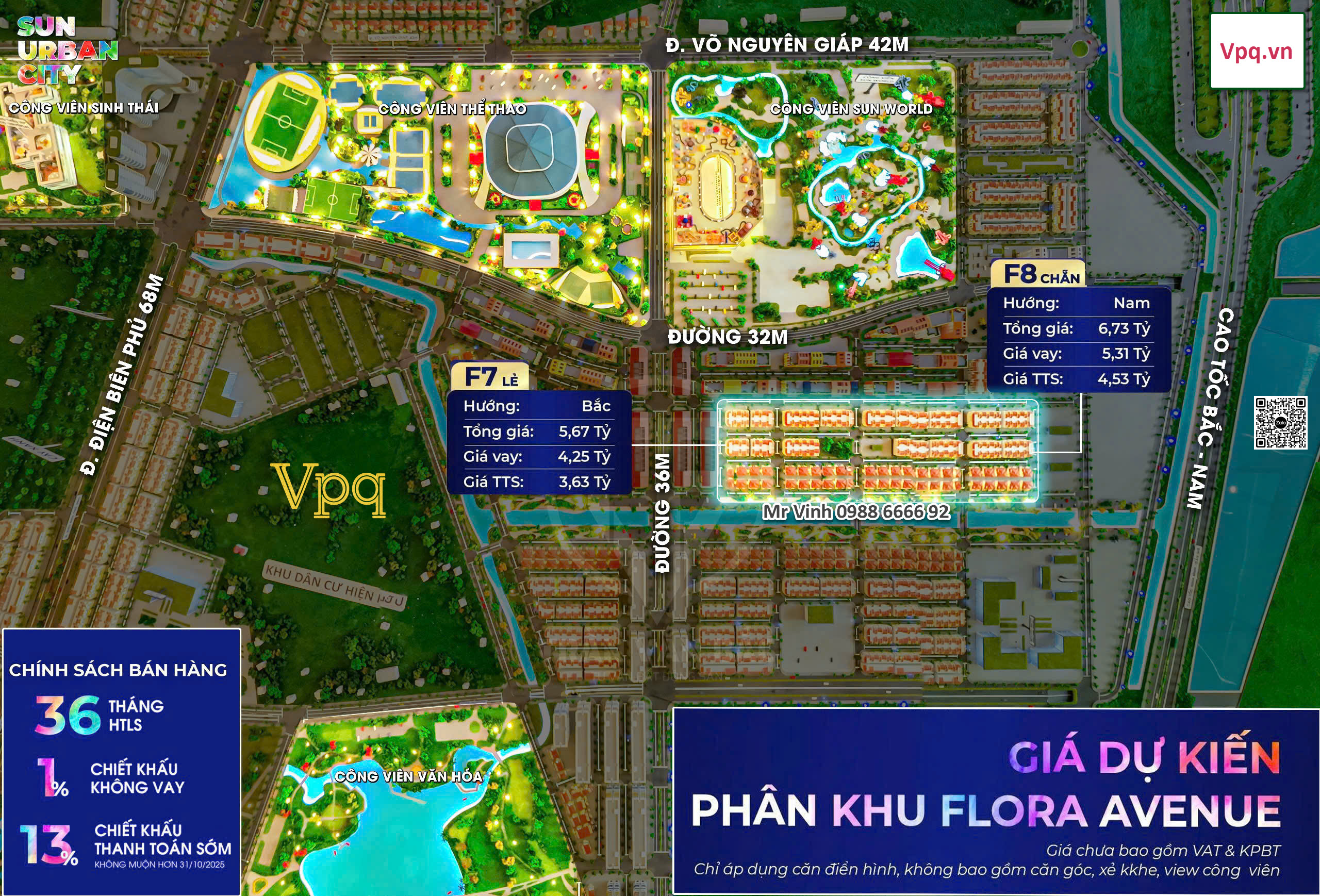 Giá bán nhà phố Flora Avenue dự án Sun Urban City