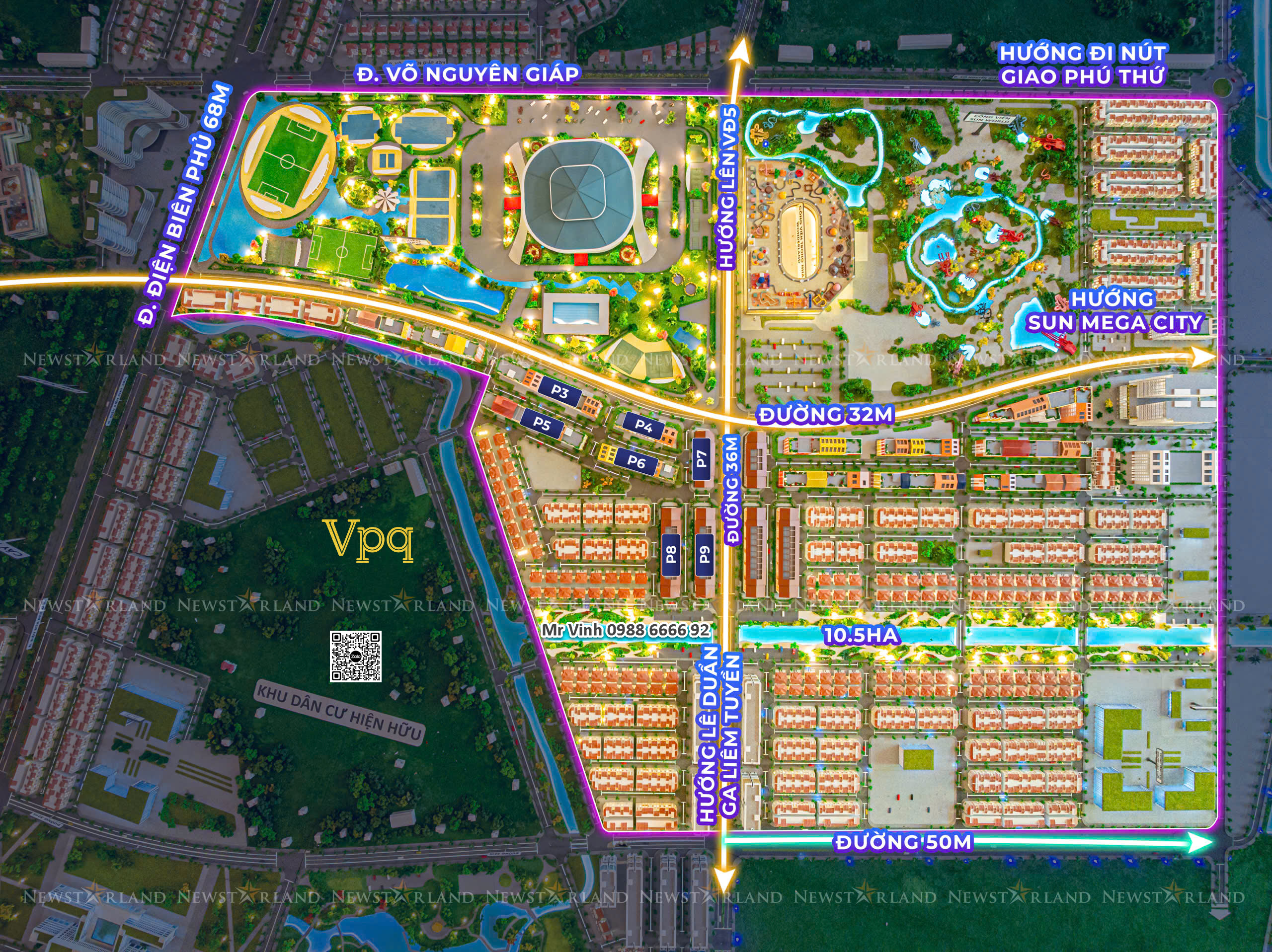 Phân khu Flora Avenue dự án Sun Urban City