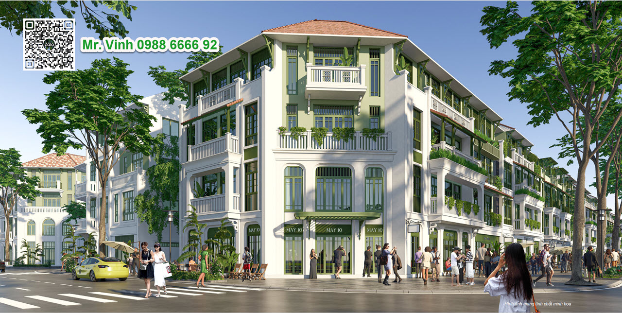 Phối cảnh Townhouse mặt tiền 8m dự án Sun Urban City Hà Nam