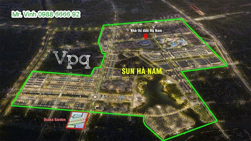 Vị trí dự án Sun Group Hà Nam tại thành phố Phủ Lý