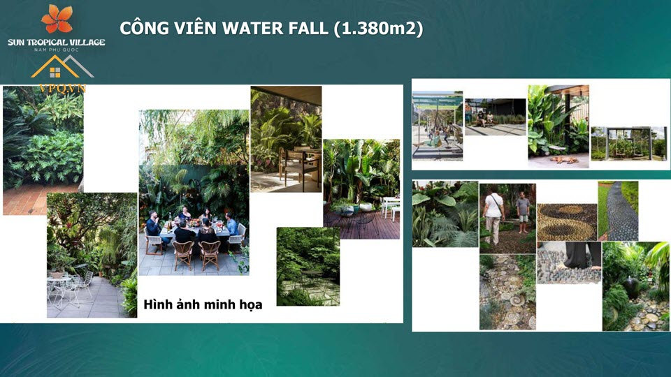 Công viên Waterfall - Sun Tropical Village (Ảnh minh họa)