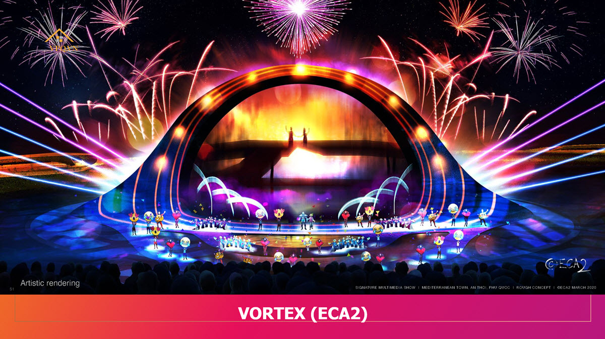 Show Vortex Phú Quốc do ECA2 thiết kế