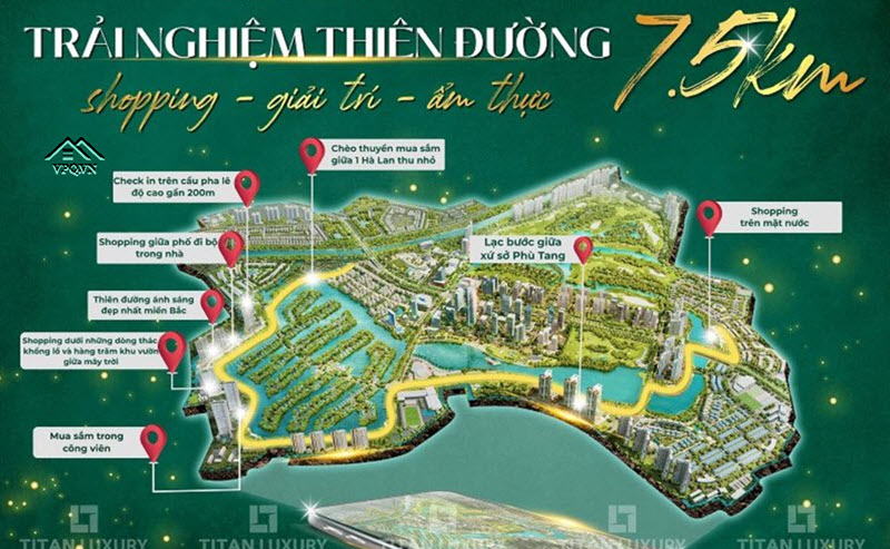 Khám phá tuyến phố đi bộ 7,5km tại Ecopark