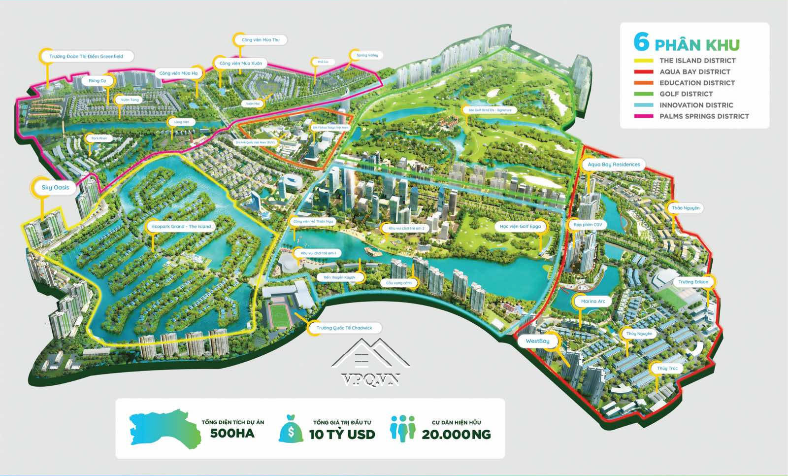 Tổng thể quy hoạch khu đô thị Ecopark